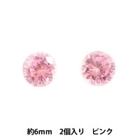 ビーズ 『キュービックジルコニア アメジスト 6mm 2コ』 ビーズ,その他