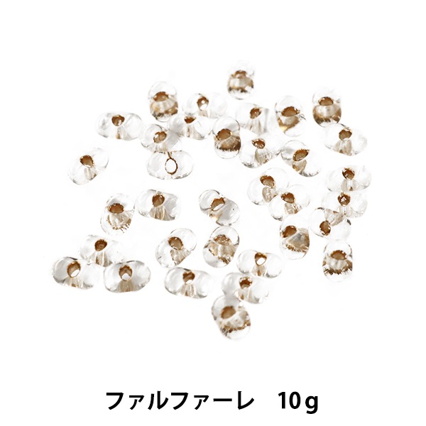 ビーズ 『チェコビーズ ファルファーレ クリスタル シルバー