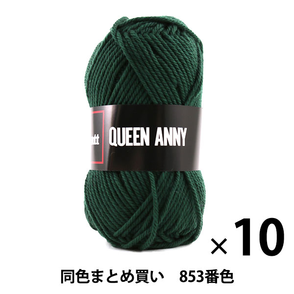 10玉セット】毛糸 『QUEEN ANNY(クイーンアニー) 853番色