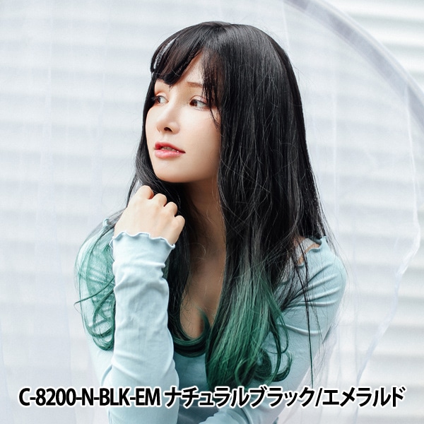 クリテックスカラー ウィックドカラー まとめて 中古 新品 混ざり ウィッグ 『Tefure(テフリ) 大人ロングストレート ナチュラルブラック