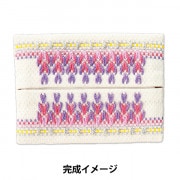 スウェーデン　フレミッシュ織　キット　セット 68 フレミッシュ織 スウェーデン 絵織物 製作キット 手織り 花3点セット