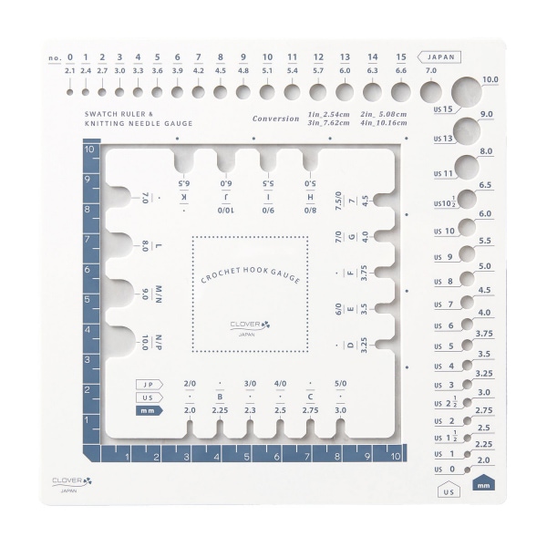 編み物ツール 『ニットゲージ トリオ 55-803』 Clover クロバー 毛糸_