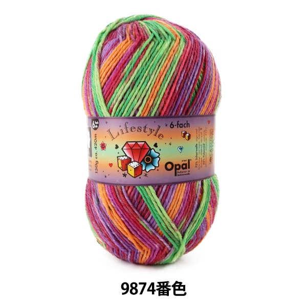 ���å��䡼�� �ӻ� ��Lifestyle (�饤�ե�������) 6ply 9874�ֿ��� Opal ���ѡ���