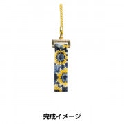 ビーズキット 『京・西陣柄友禅風 藍染ゆかた地根付け 撫子 PB-125