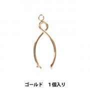 手芸金具 『チャーム タツノオトシゴ ゴールド 2個入り No.437