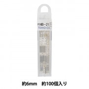 ビーズ 『グラスビーズ 6mm 竹 角穴 シルバー HC3』 MIYUKI