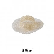 麻素材 『麦わら帽子 ミニ 13cm サラシ』 フラワー,フラワー素材