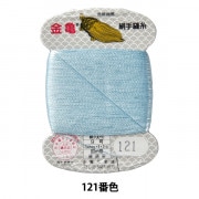 手縫い糸 『絹糸 9号 80m カード巻き 7番色』 金亀糸業 すべての