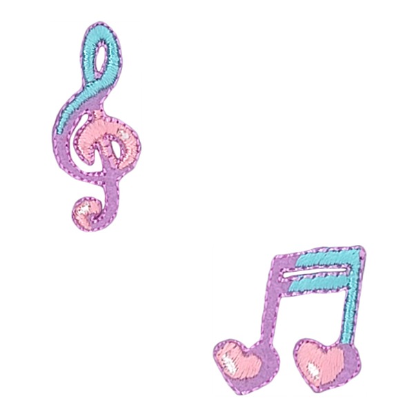 ワッペン 『お気に入りシリーズ ミニワッペン 音符 MOW787』 KIYOHARA