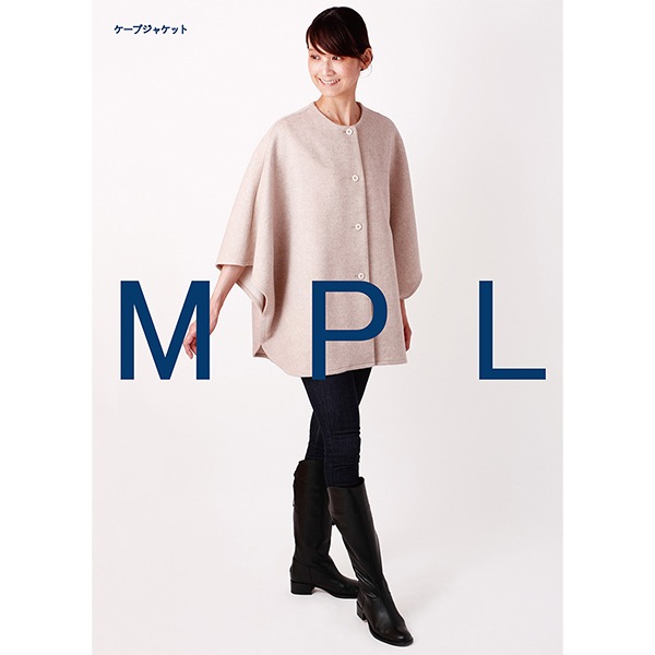 UN3D. ◌ ケープジャケット FREEサイズ 実物大型紙 『ケープジャケット M194』 SUN PLANNING サン