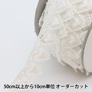 数量5から】 レース 『ケミカルレース 幅約2cm サックス 10783R』 服飾