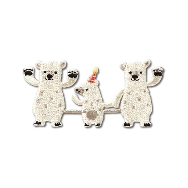 ワッペン 『連続ワッペン しろくま PTM-411』 KIYOHARA 清原 雑貨