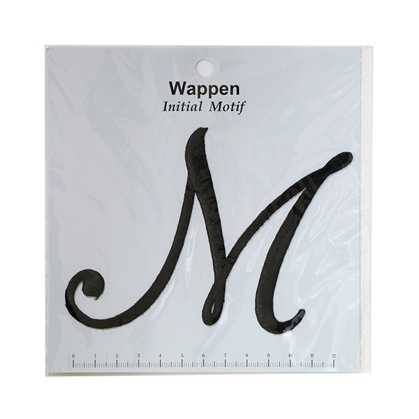 ワッペン イニシャルモチーフワッペン 黒 M Imbk Kiyohara 清原 雑貨 ワッペン アイロン接着タイプ 文字 ホビー材料の通販 ユザワヤ公式ネットショップ