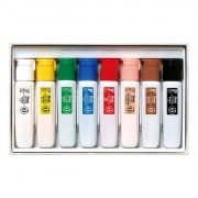 WFC1-18　エフ水彩ポリチューブ 18色（5セット） メール便対応WFC1-18ぺんてる ポリチューブ入りエフ水彩 18色セット（金・銀入り） | オフィス・エクスプレス