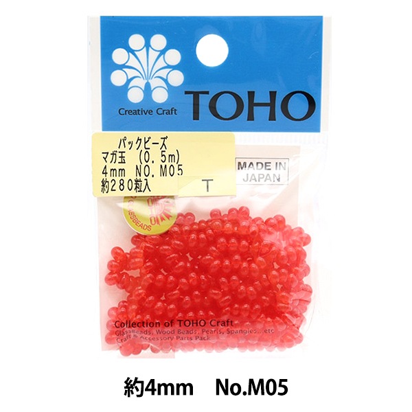 ビーズ 『パックビーズ マガ玉 4mm M05』 TOHO BEADS トーホー