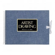 画用紙 『スケッチブック アーチストメダリオン 青 F2 S52A-02