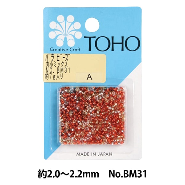 ビーズ 『バラビーズ 丸小ミックス No.BM31』 TOHO BEADS