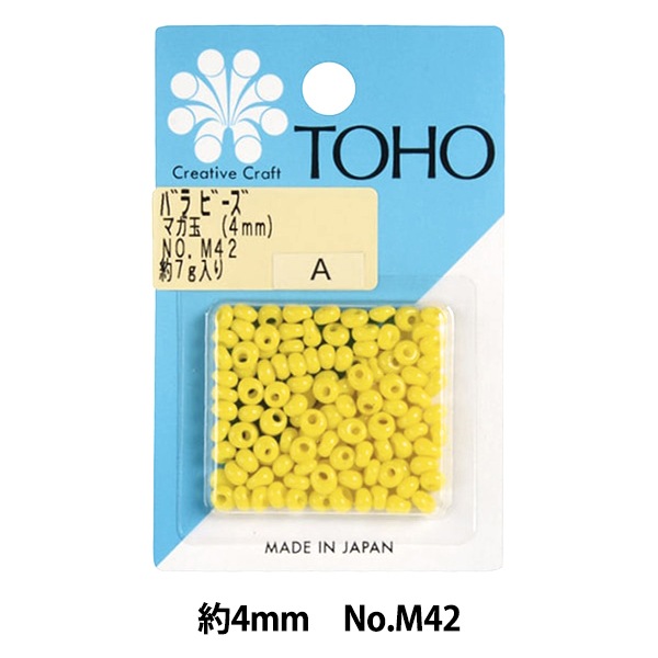 ビーズ 『バラビーズ マガ玉 約4mm No.M42』 TOHO BEADS トーホー