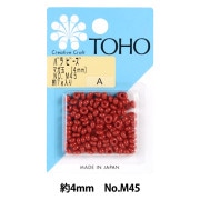 ビーズ 『バラビーズ マガ玉 約4mm No.M45』 TOHO BEADS トーホービーズ|パックビーズ|ビーズ