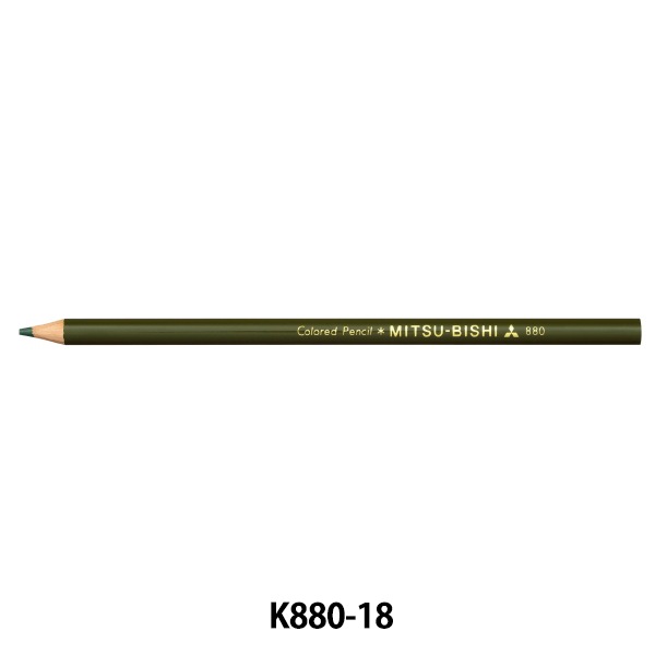 文房具 『色鉛筆 単色 灰緑 K880.18』 画材・文具,筆記具| ホビー材料