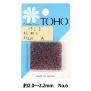 ビーズ 『バラビーズ 丸小 No.6』 TOHO BEADS トーホービーズ|パックビーズ|ビーズ