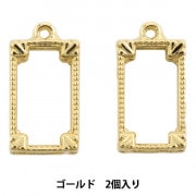 レジンパーツ 『レジン枠 ラウンド ゴールド 1個入り No.128』 ビーズ