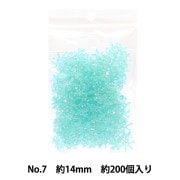 ビーズ 『DXフラワービーズ No.7 約14mm 約200個入り ASH-FL14-7』|パックビーズ|ビーズ