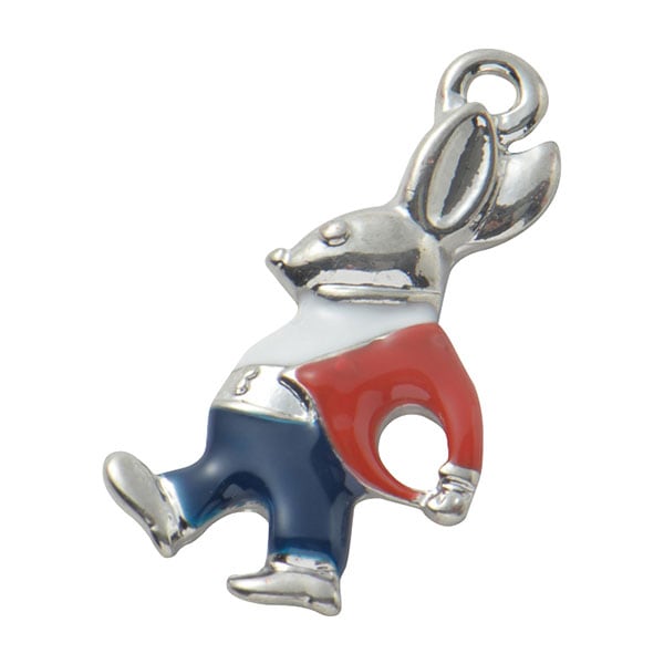 ウサギ型ビーズチャーム クリーム色 ウサギ型ビーズチャーム クリーム色 ウサギ型ビーズチャーム クリーム