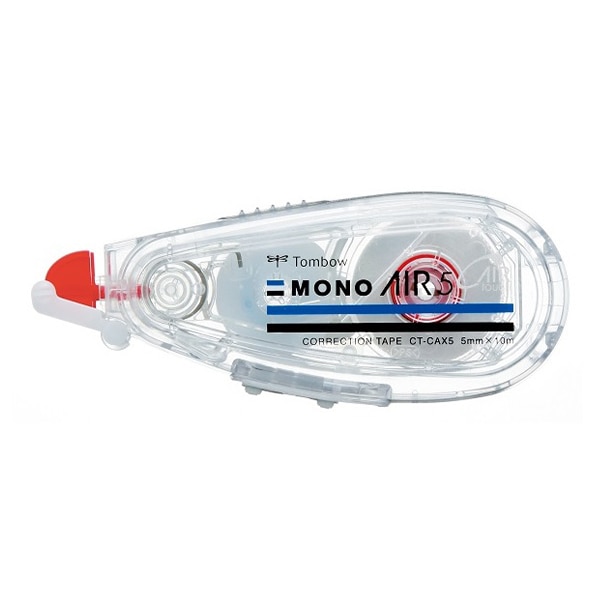 モノエル 修正テープ クリア/レッド トンボ鉛筆【MONO】修正テープ モノエルゴ5 本体 5mm幅×10m CT