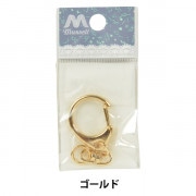 手芸金具 『キーホルダー ゴールド 1個入り C-4』 ビーズ,ビーズ金具