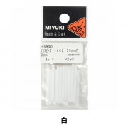 ビーズ 『竹ビーズ 30mm #1 クリスタル銀引 約24粒入り H3941』 MIYUKI