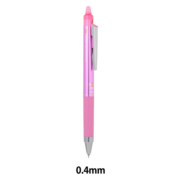 ボールペン 『フリクション ポイントノック 0.4mm ピンク LFPK25S4-P