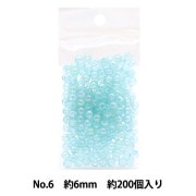 ビーズ 『DX丸ビーズ No.6 約6mm 約200個入り ASH-DX6M-6』|パックビーズ|ビーズ