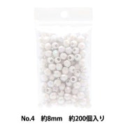 ビーズセール】ビーズ 『DXカットビーズ No.6 約6mm 約200個入り ASH