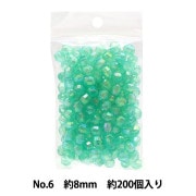 ビーズ 『DXカットビーズ No.6 約8mm 約200個入り ASH-DX8C-6』|パックビーズ|ビーズ