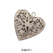 手芸金具 『透かしロケット ハート G』 ビーズ,ビーズ金具| ホビー材料