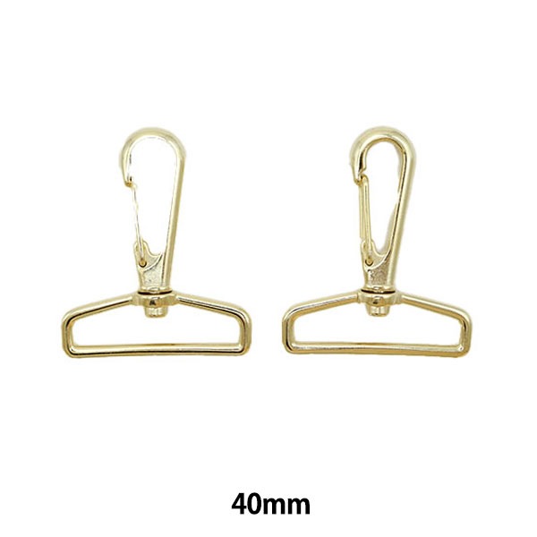 レザー金具 『アミナスカン 4cm ゴールド 2個入り』 工芸,皮革,金具