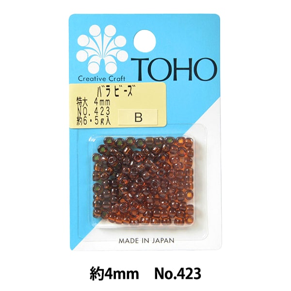 ビーズ 『バラビーズ 特大 約4mm No.423』 TOHO BEADS トーホービーズ