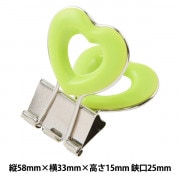 文房具 『ハートクリップ イエロー』 画材・文具,文具・小物| ホビー