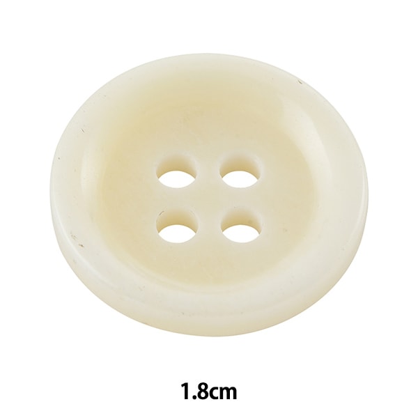 ボタン 『本水牛 四つ穴ボタン W 1.8cm HB190』 服飾,ボタン・バックル