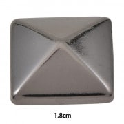 手芸金具 『スタッズ ピラミッド 12mm シルバー PY-12-S』 服飾,パーツ