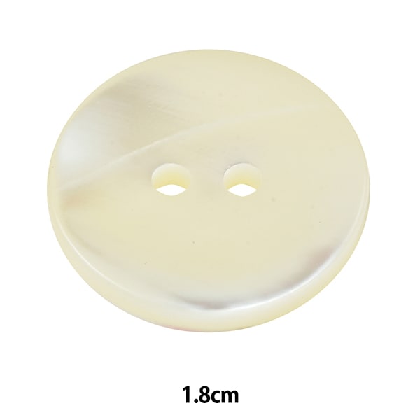 ボタン 『シェルボタン 二つ穴 1.8cm ST100』 服飾,ボタン・バックル
