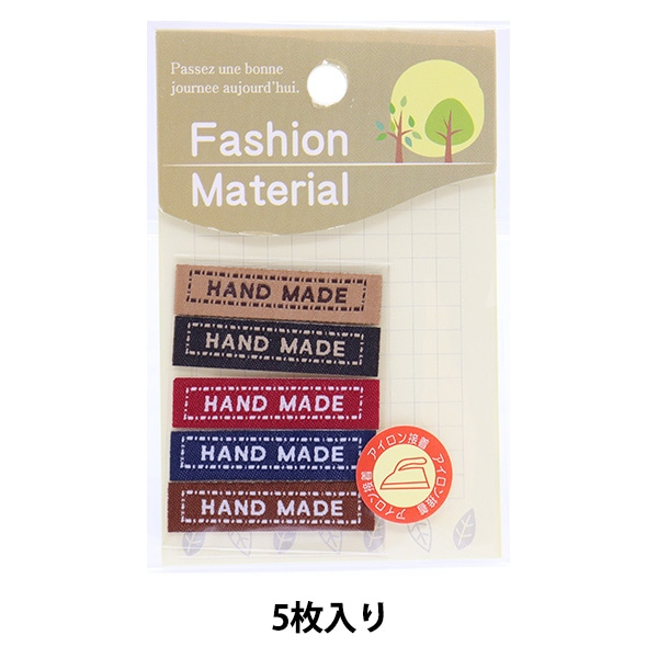 ワッペン 『ハンドメイドタグ 5枚入り』 すべての商品| ホビー材料の