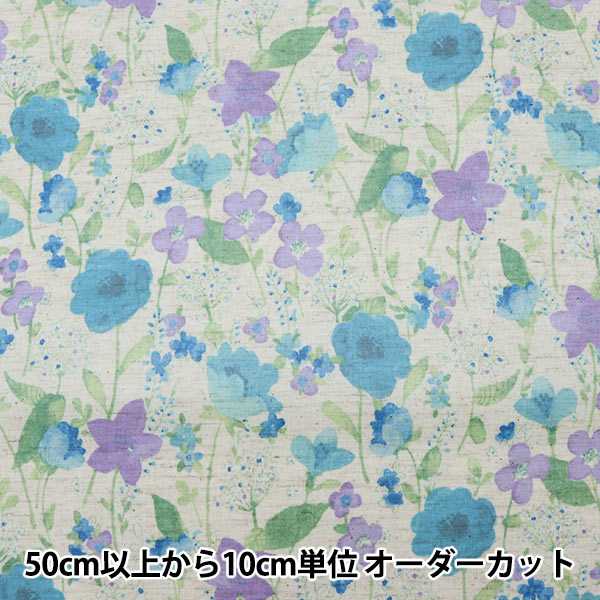 数量5から 生地 綿麻シーティング ラミネート 水彩花柄 白 ブルー R Yuz 806 2 マンセルコレクション ユザワヤ限定商品 コットン 柄 から探す 花柄 植物柄 ラミネート ホビー材料の通販 ユザワヤ公式ネットショップ