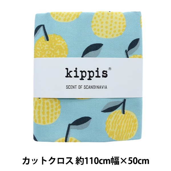 生地 『kippis (キッピス) オックス カットクロス 約108×50cm みかん