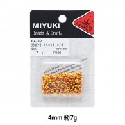 ビーズ 『ストライプビーズ 4mm #5009 7g H4702』 MIYUKI ミユキ|パックビーズ|ビーズ