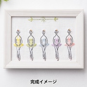 刺しゅう布 『100ネエサンWITHニイサン カットクロス ホワイト 中島