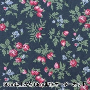 【現品限り】【数量5から】 生地 『シャーティング 線描き小花柄 CC823140-3』YUWA 有輪商店 シャルマンコレクション|種類から探す|生地