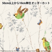 数量5から】 生地 『ローラ アシュレイ プリント Ducks イエロー LAH22