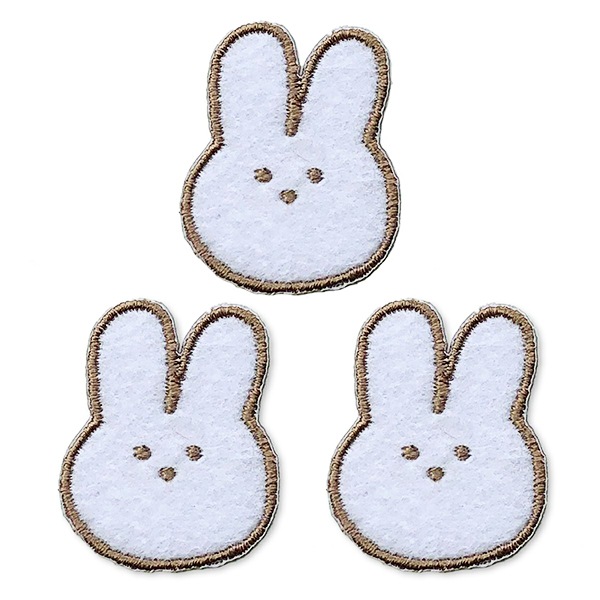 ワッペン 『milk latteワッペン うさちゃん MLW-02』 雑貨,ワッペン